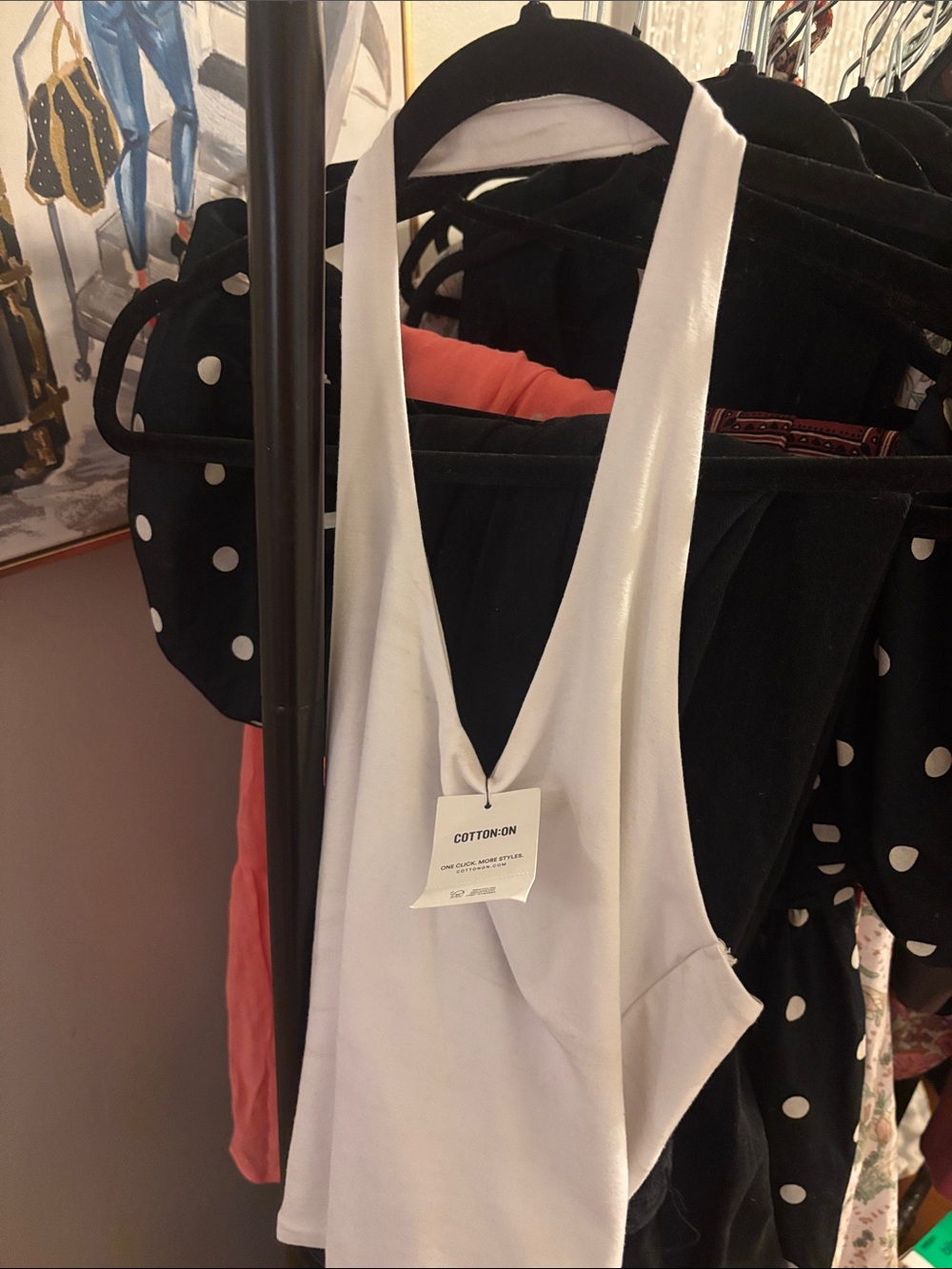 NWT Cotton On White halter top
